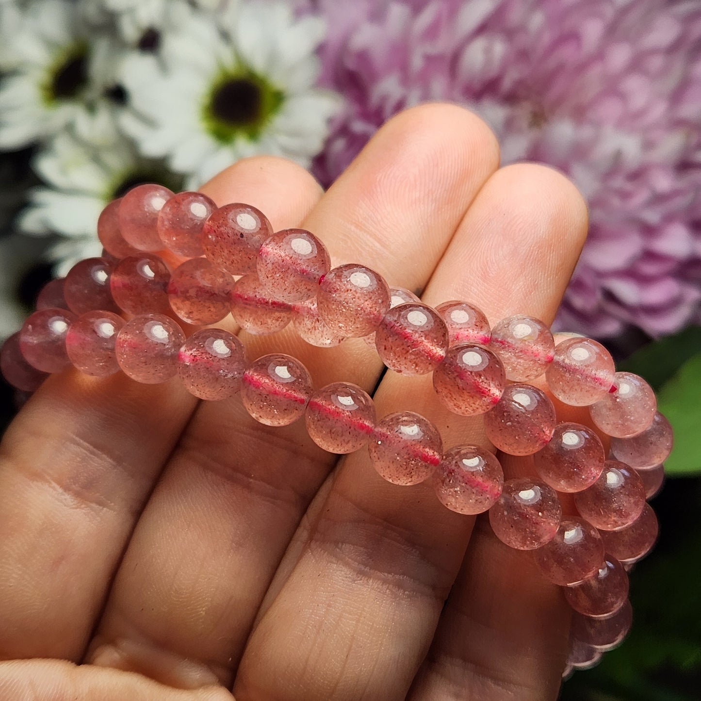 Strawberry Quartz Bracelet