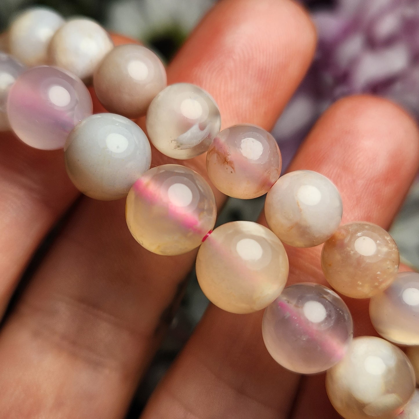 Flower Agate Bracelet