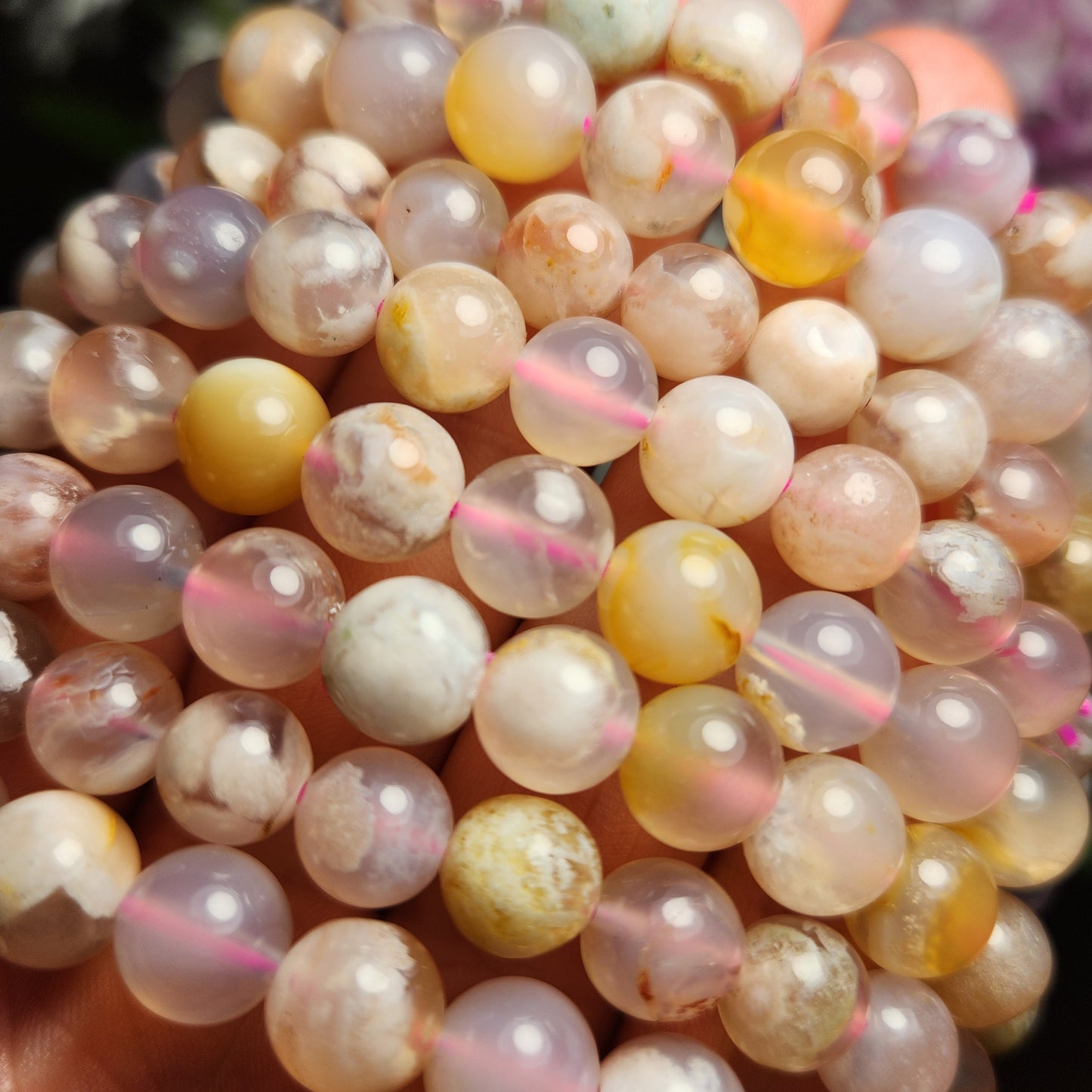 Flower Agate Bracelet