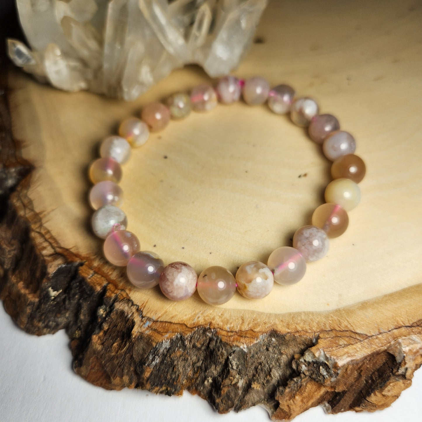 Flower Agate Bracelet