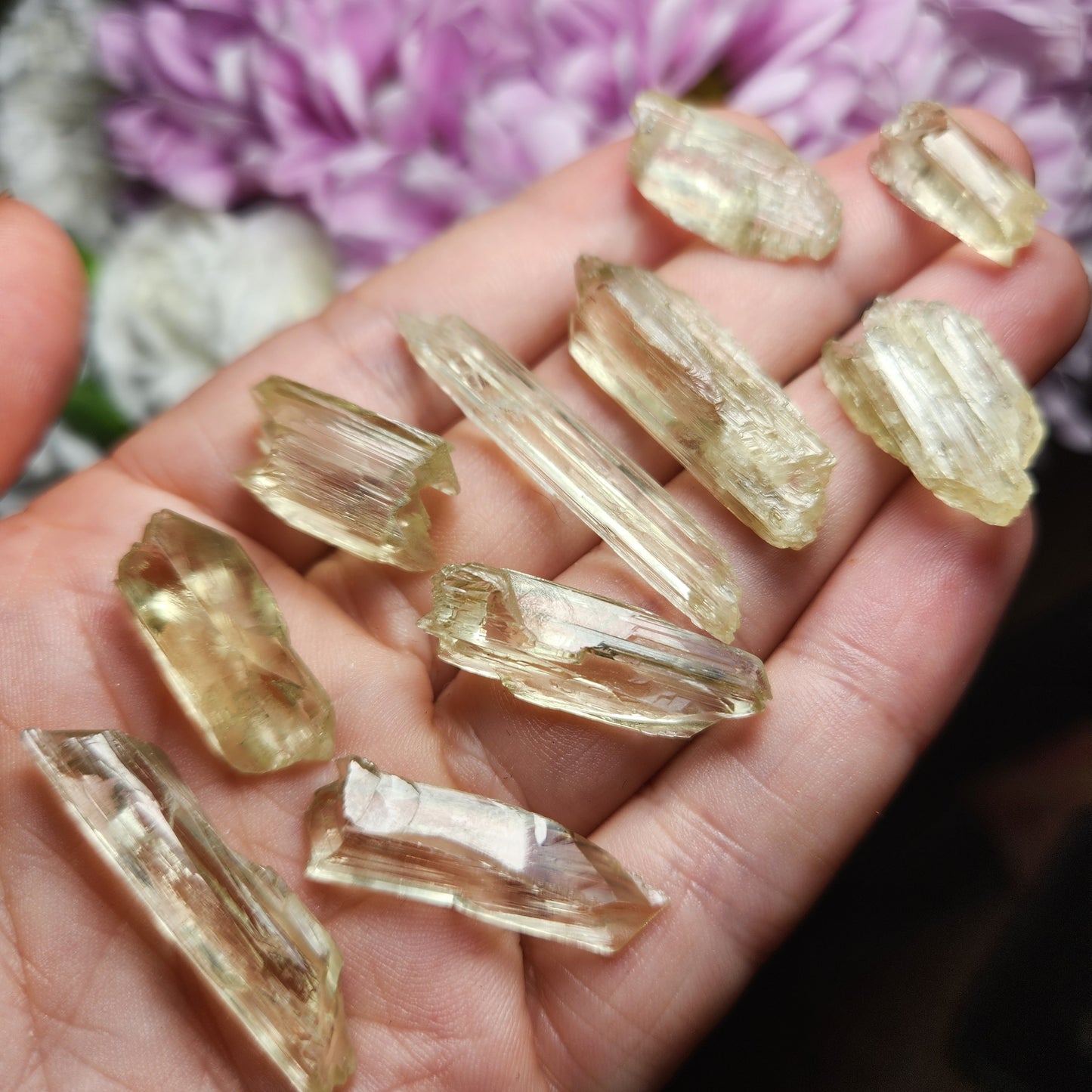 Yellow Kunzite Crystal