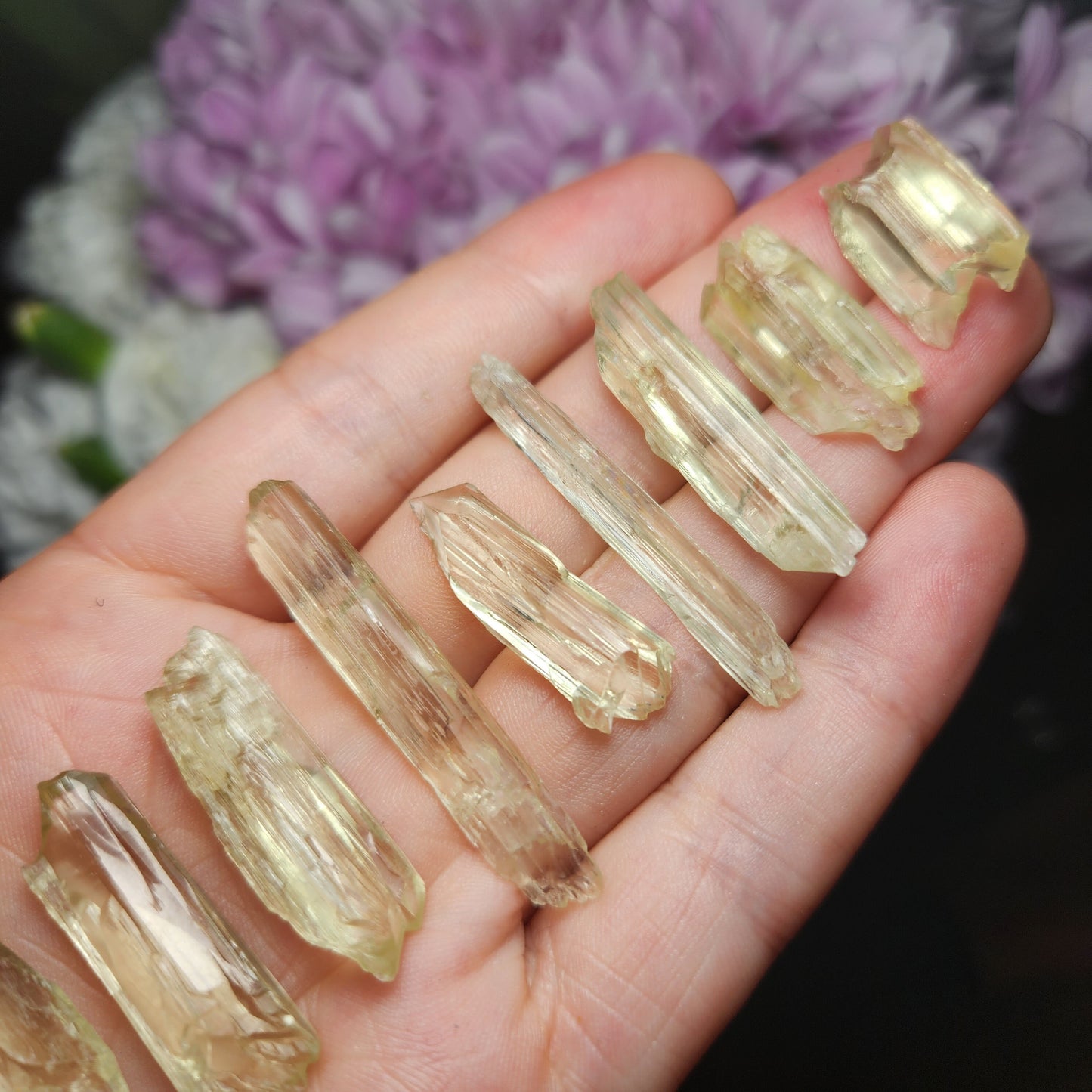 Yellow Kunzite Crystal