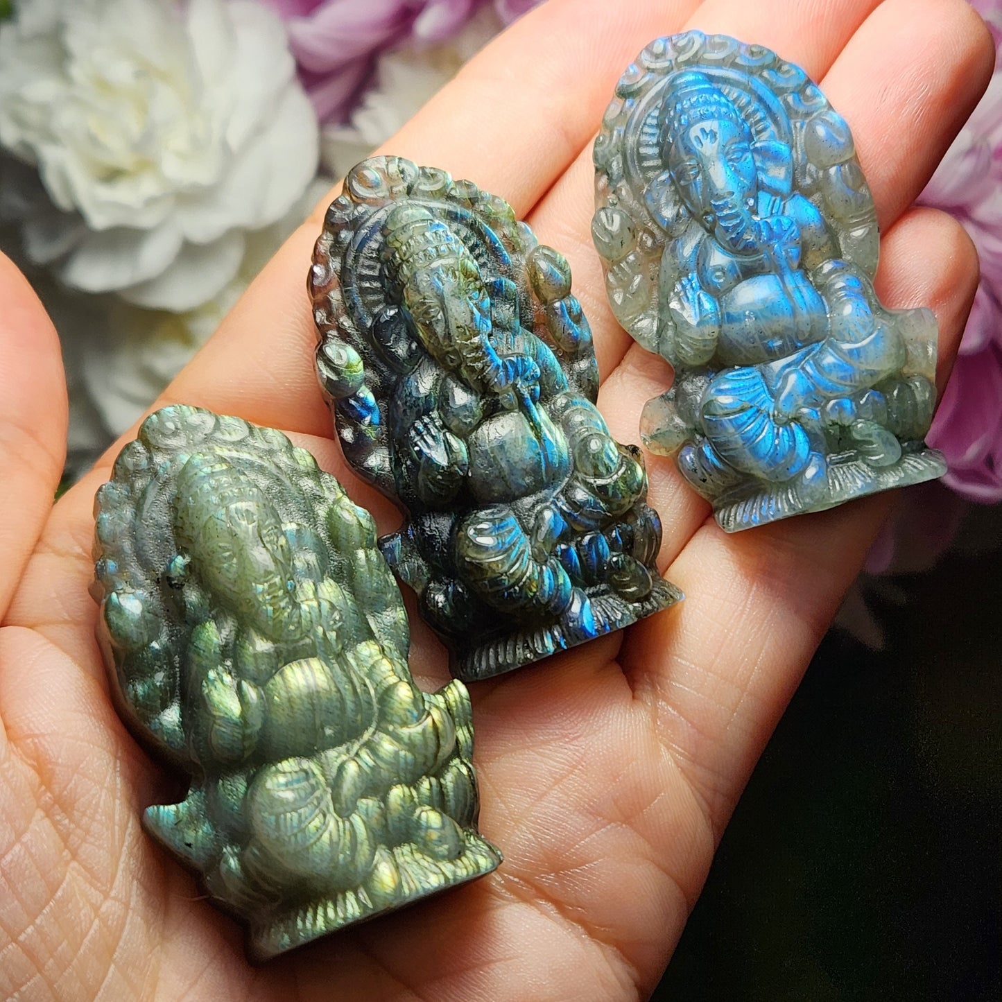 Labradorite Ganesh