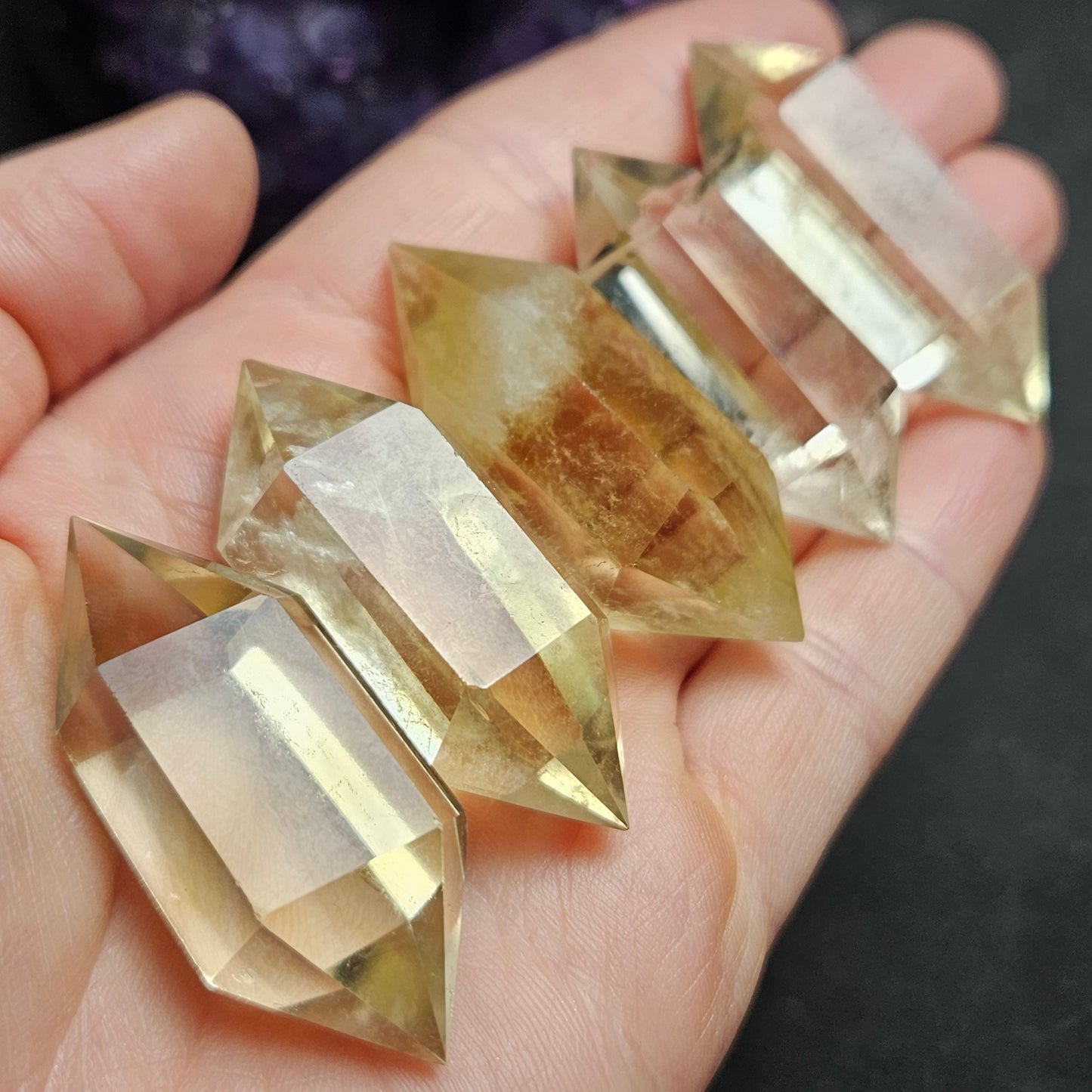 NATURAL Citrine Point
