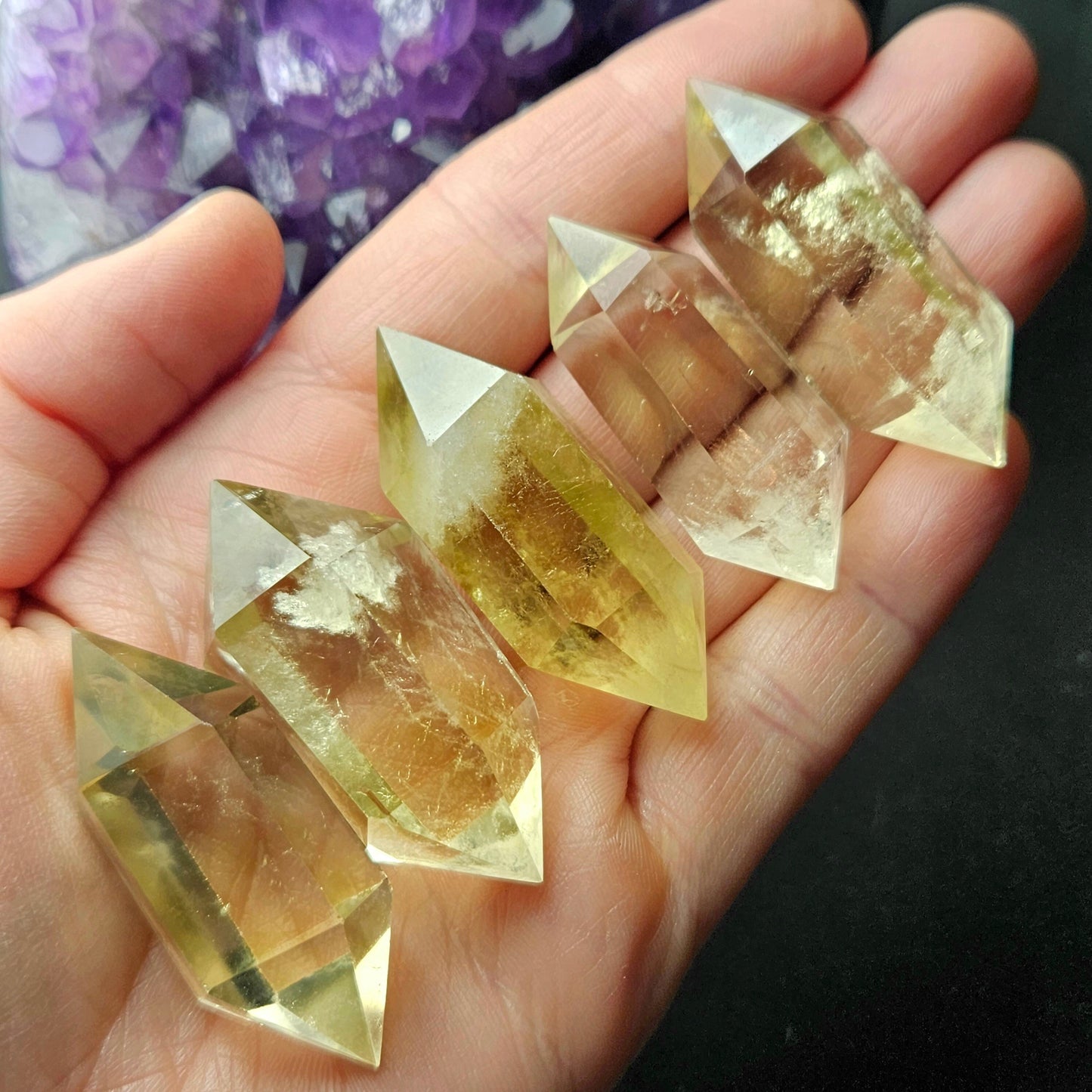 NATURAL Citrine Point