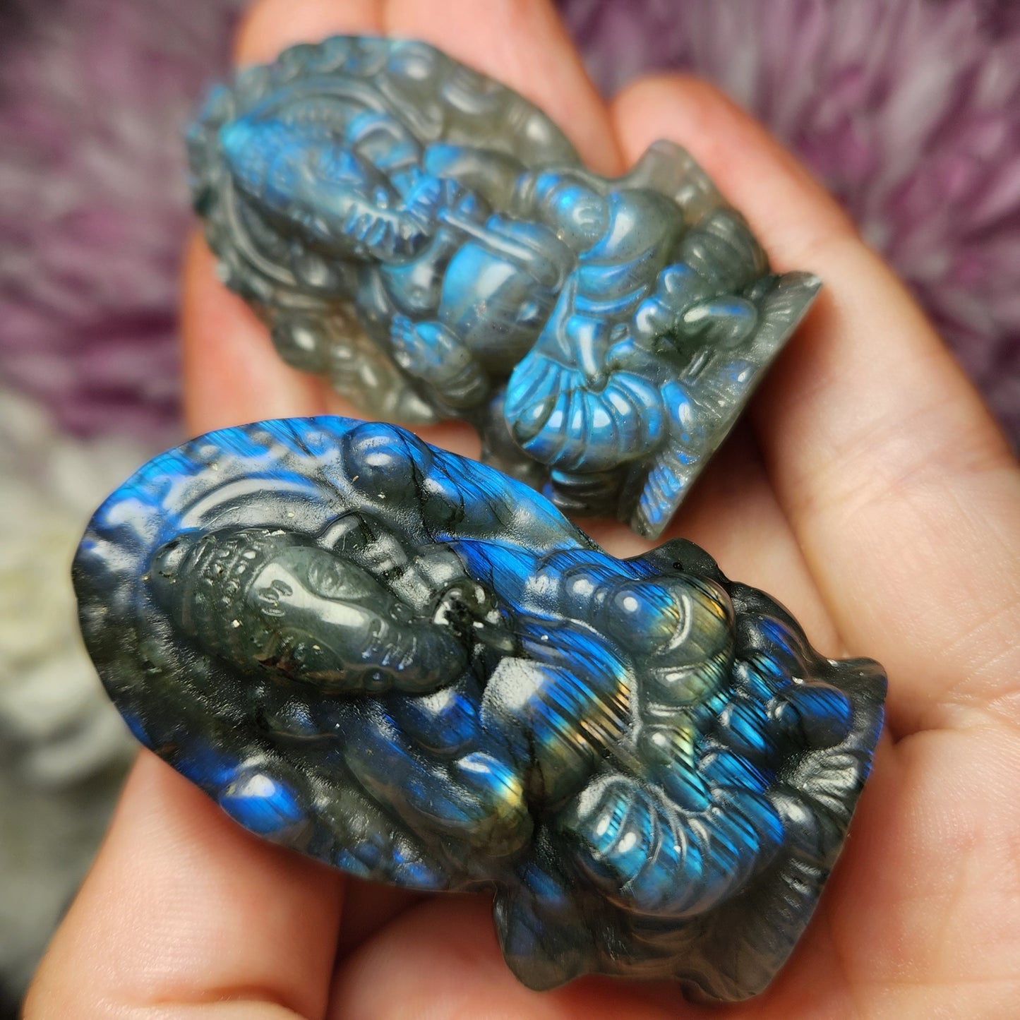 Labradorite Ganesh