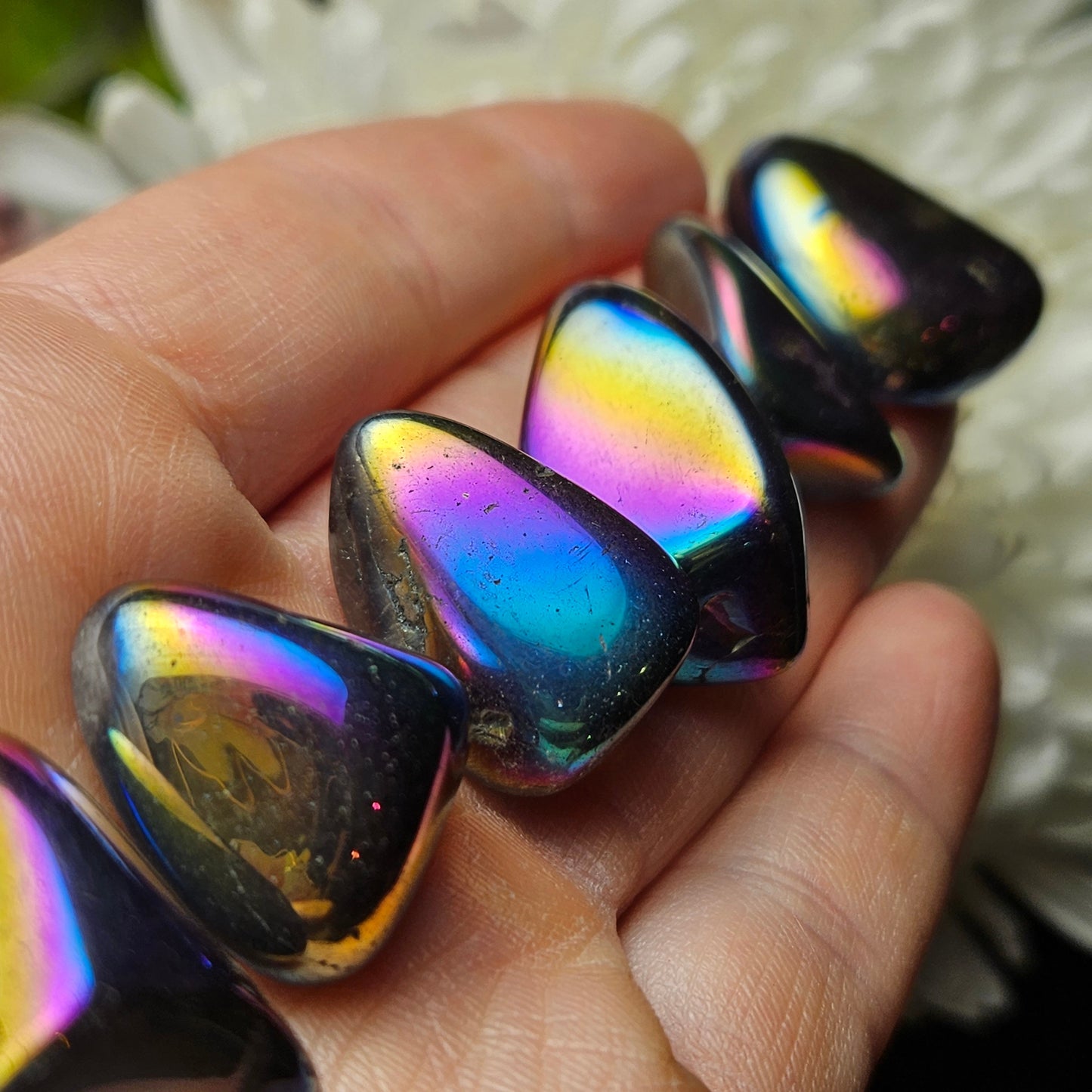 Rainbow Aura Quartz Crystal