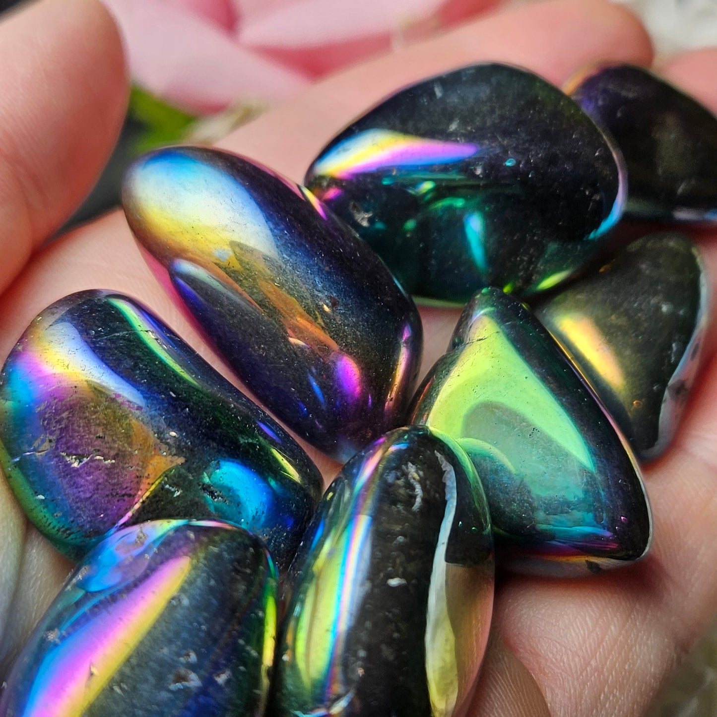 Rainbow Aura Quartz Crystal