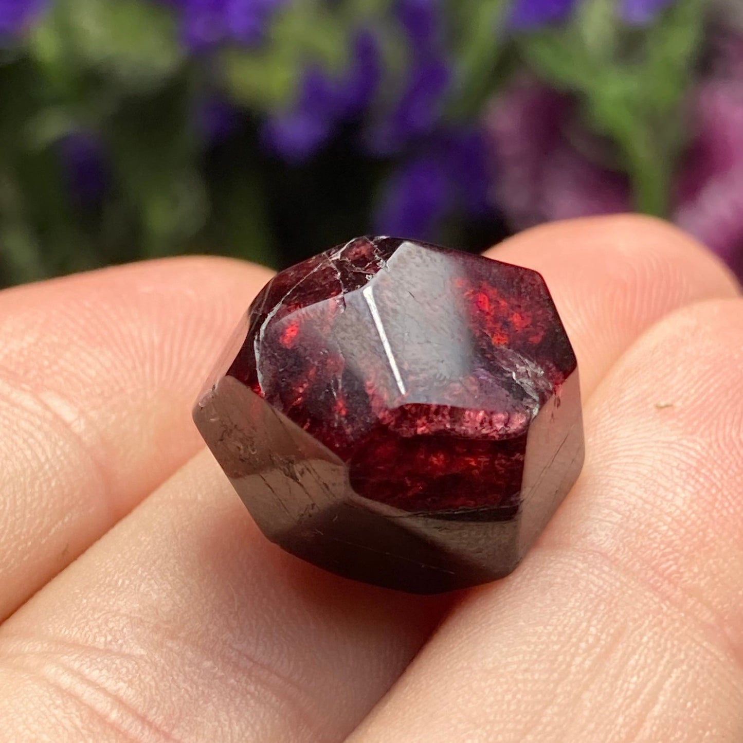Red Garnet Crystal