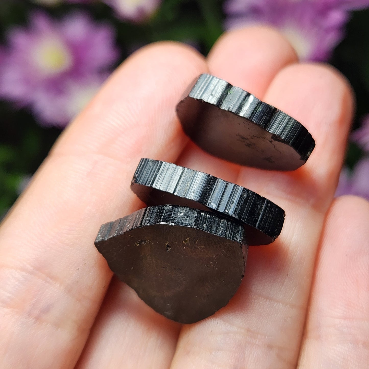 Black Tourmaline Slice