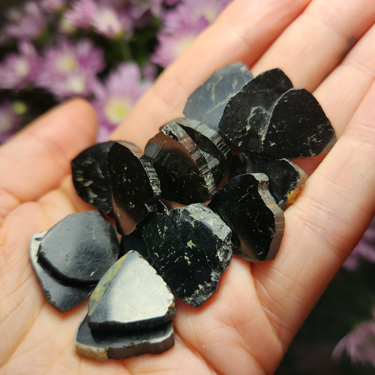 Black Tourmaline Slice