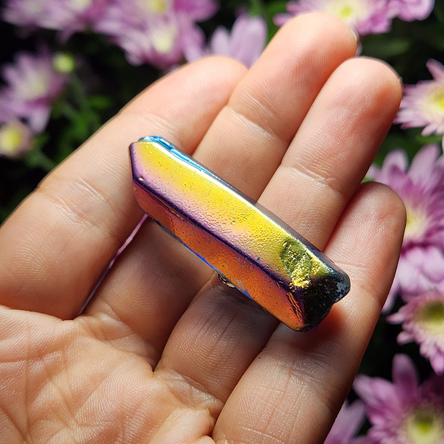 Rainbow Aura Quartz Crystal
