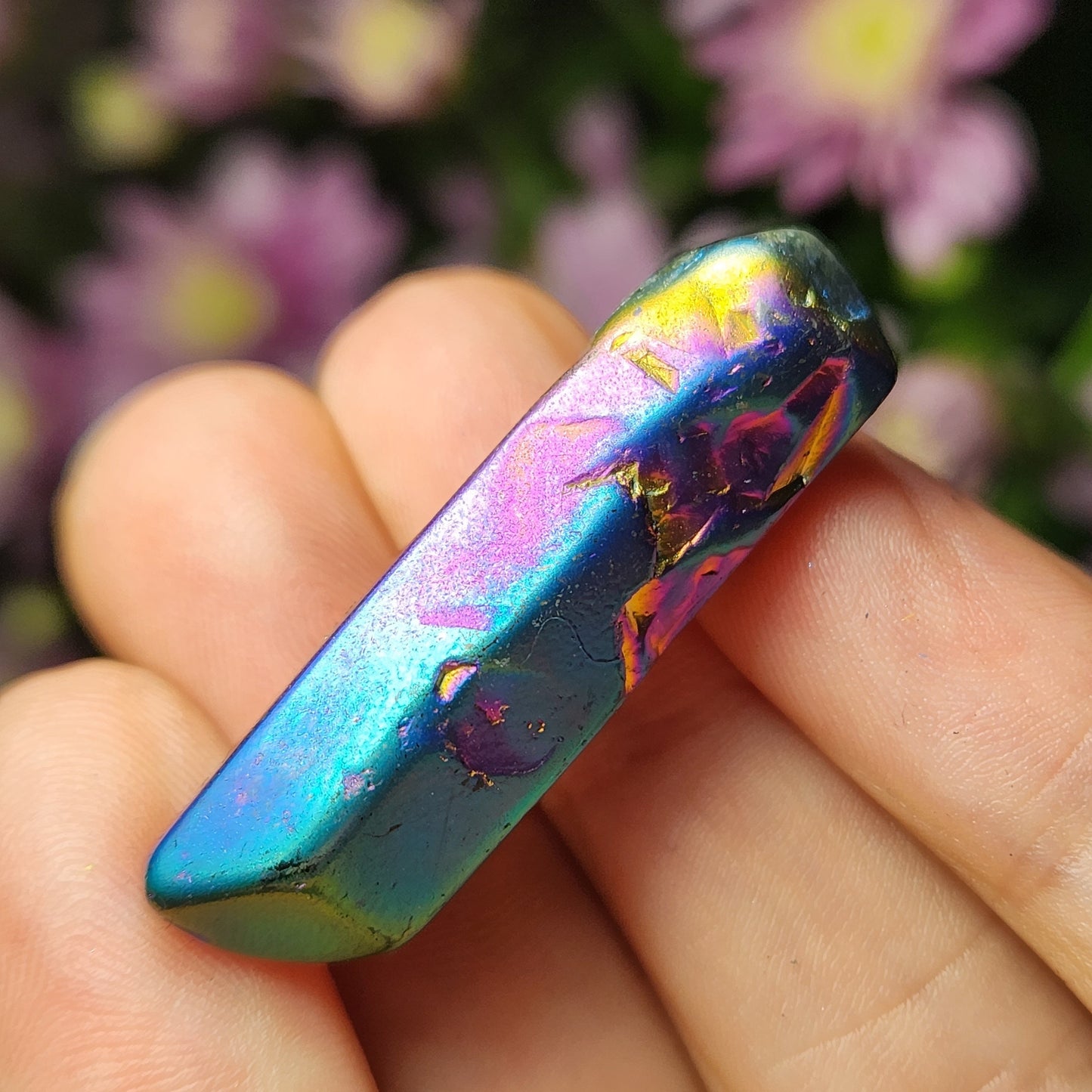 Rainbow Aura Quartz Crystal