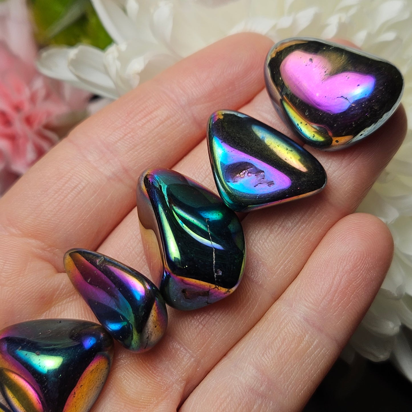 Rainbow Aura Quartz Crystal