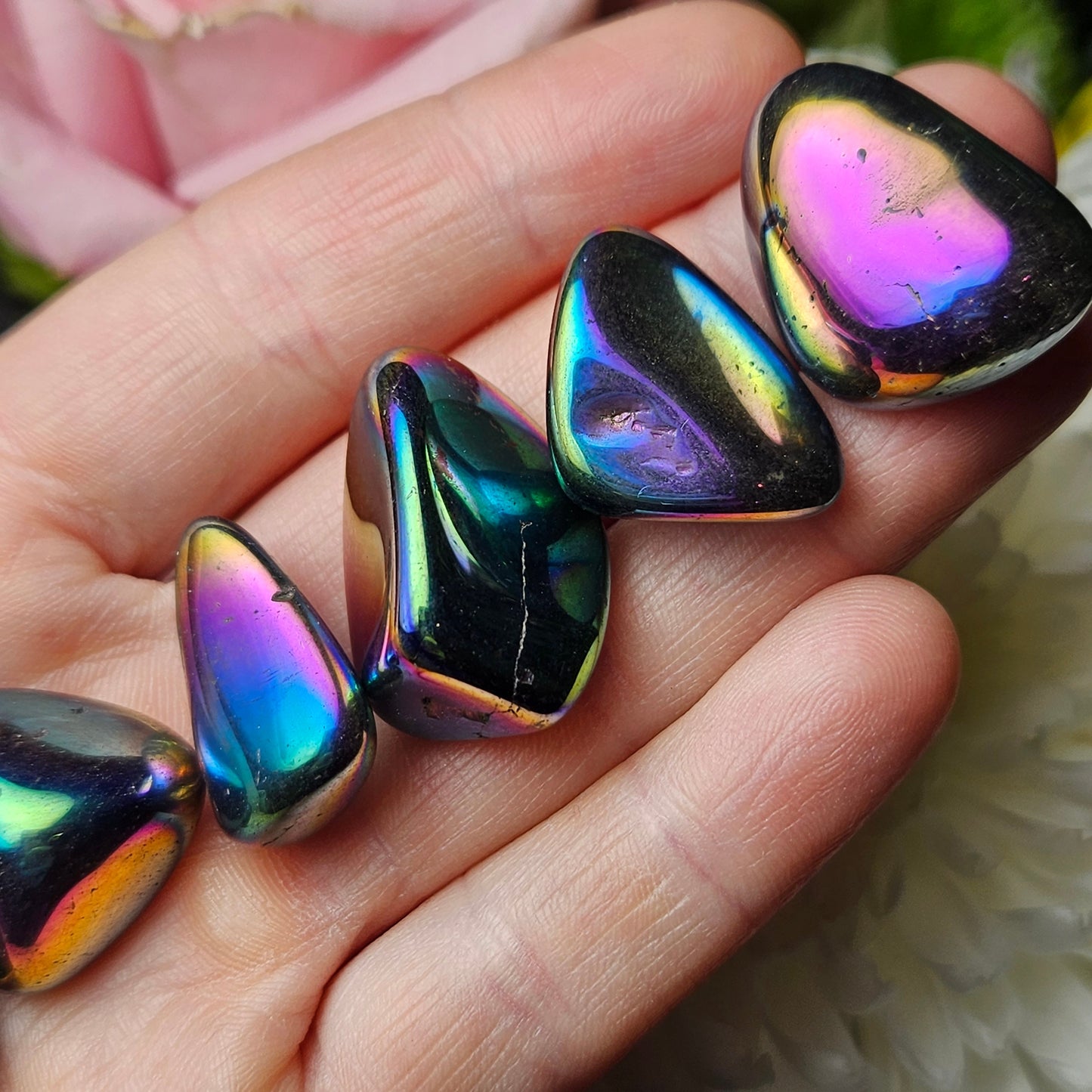 Rainbow Aura Quartz Crystal