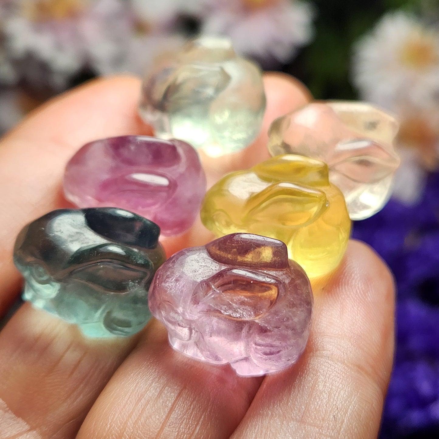 Rainbow Fluorite Rabbit