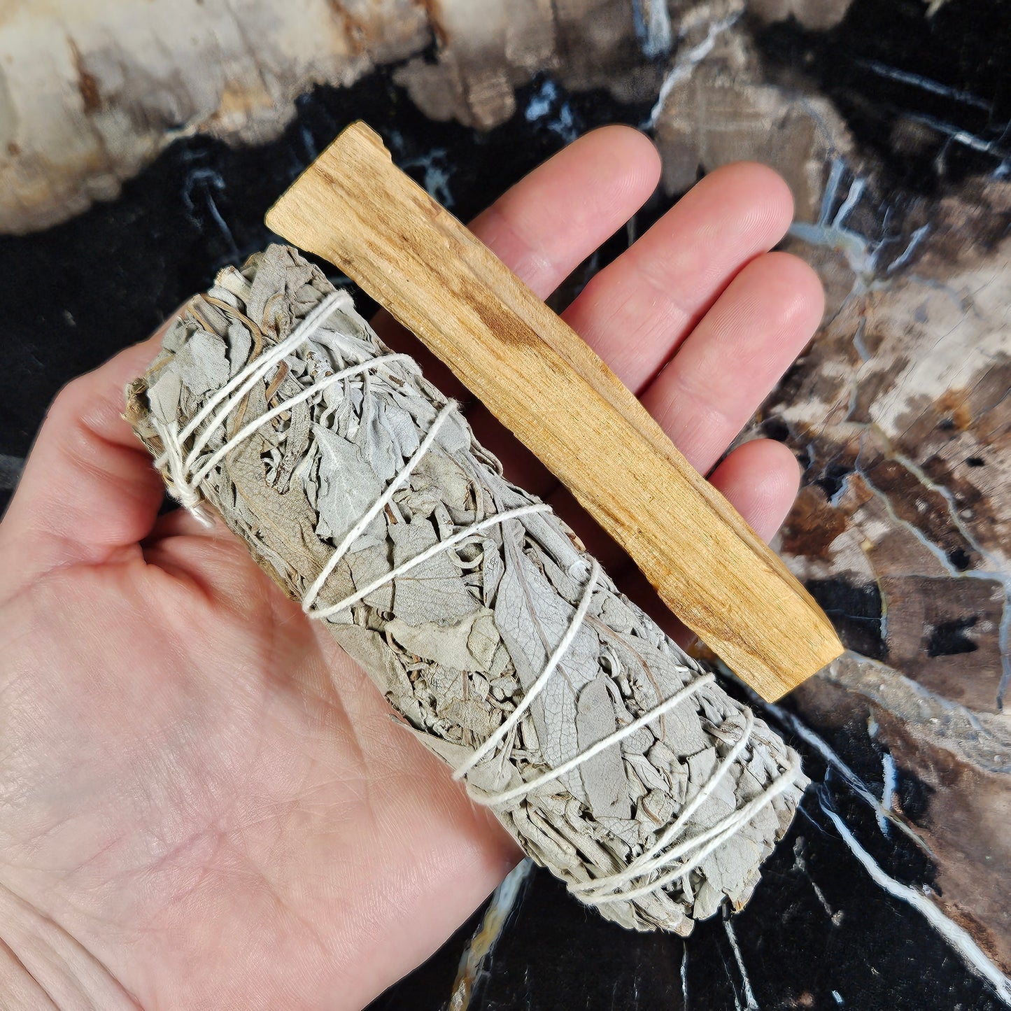 White Sage & Palo Santo SMUDGE Kit
