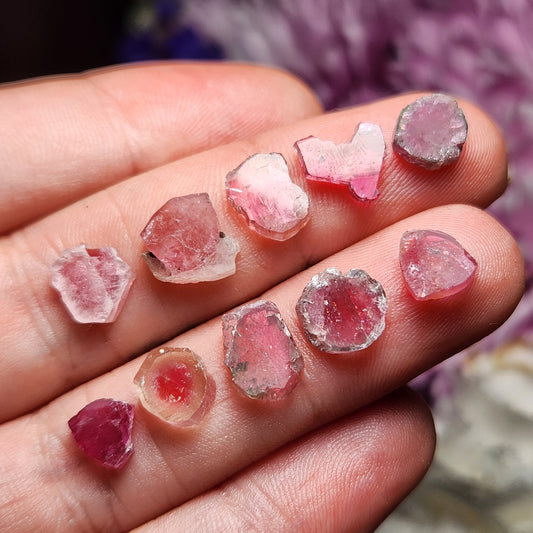 Pink Tourmaline Slice