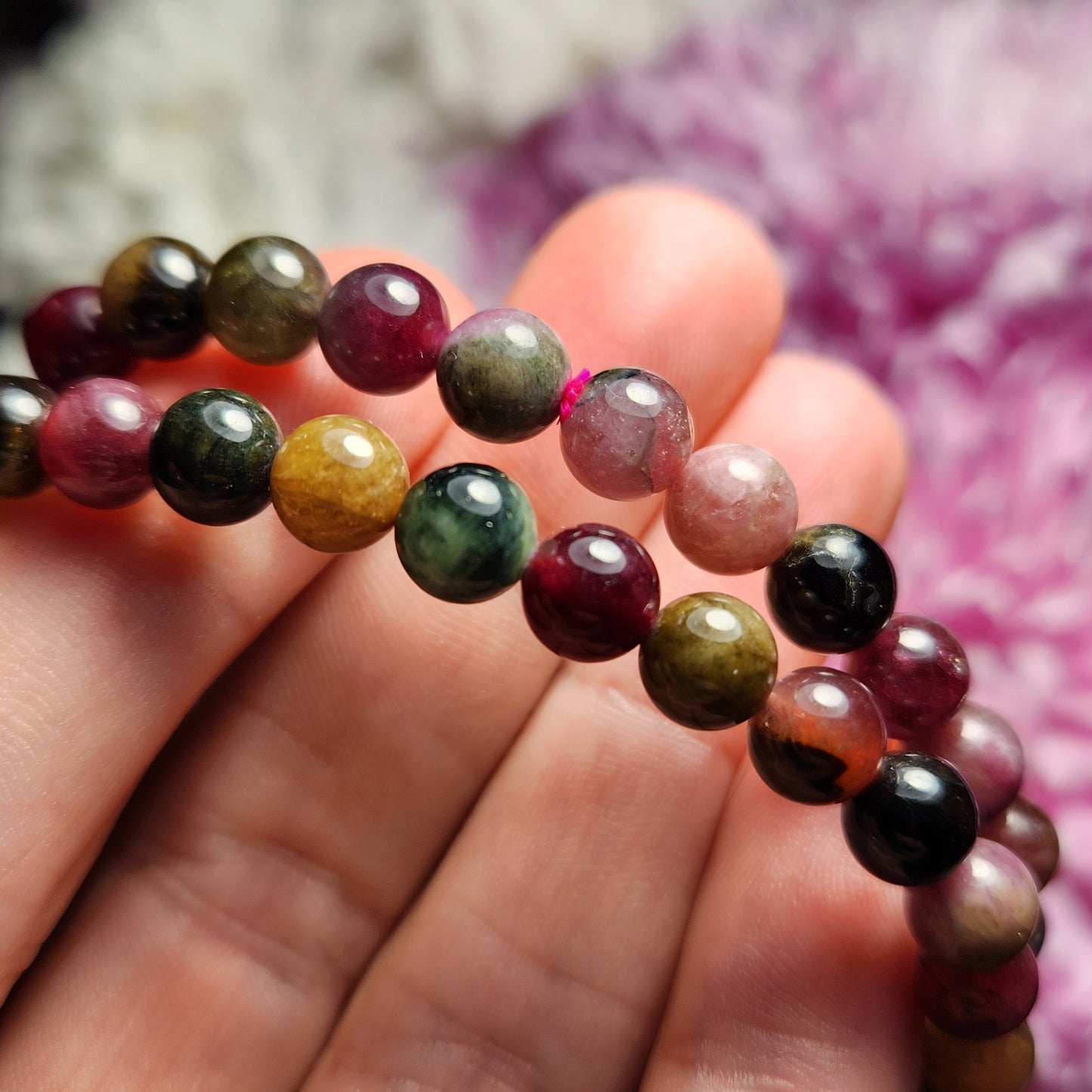Watermelon Tourmaline Bracelet