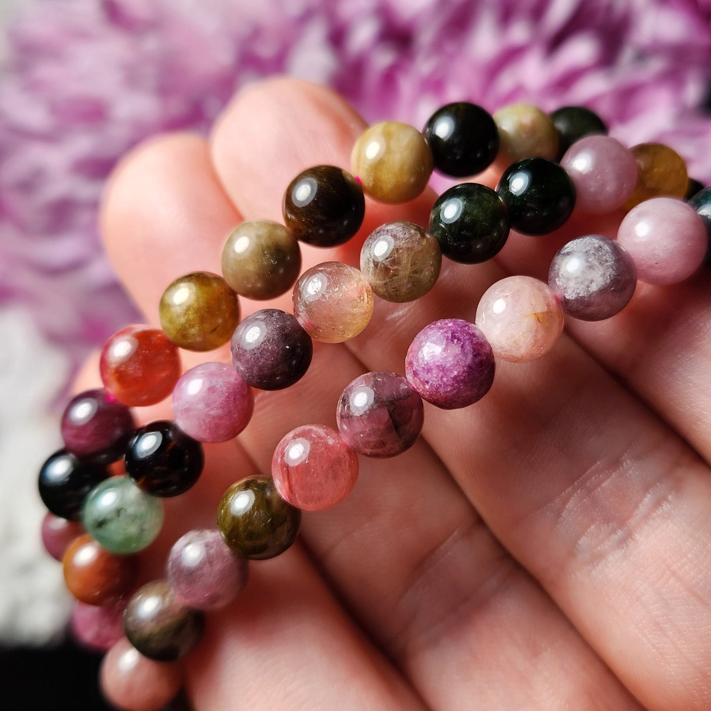 Watermelon Tourmaline Bracelet