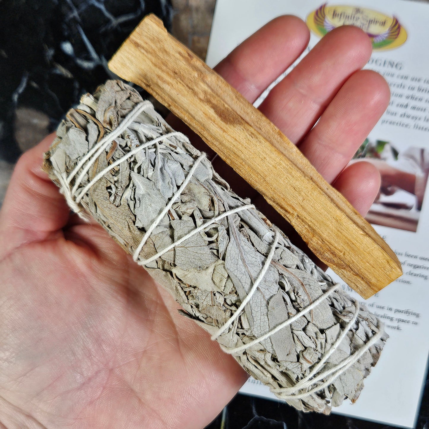 White Sage & Palo Santo SMUDGE Kit
