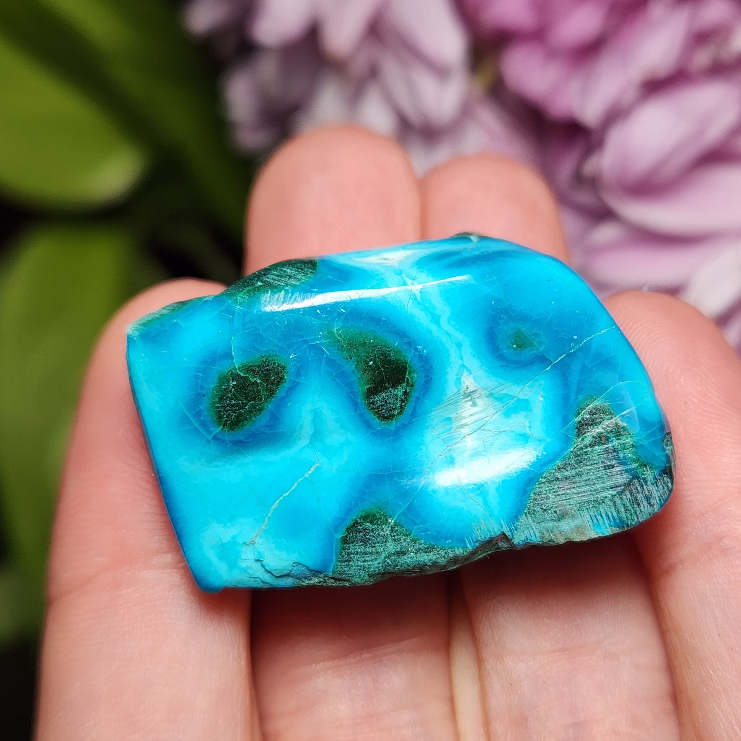 Malachite Chrysocolla Tumbled