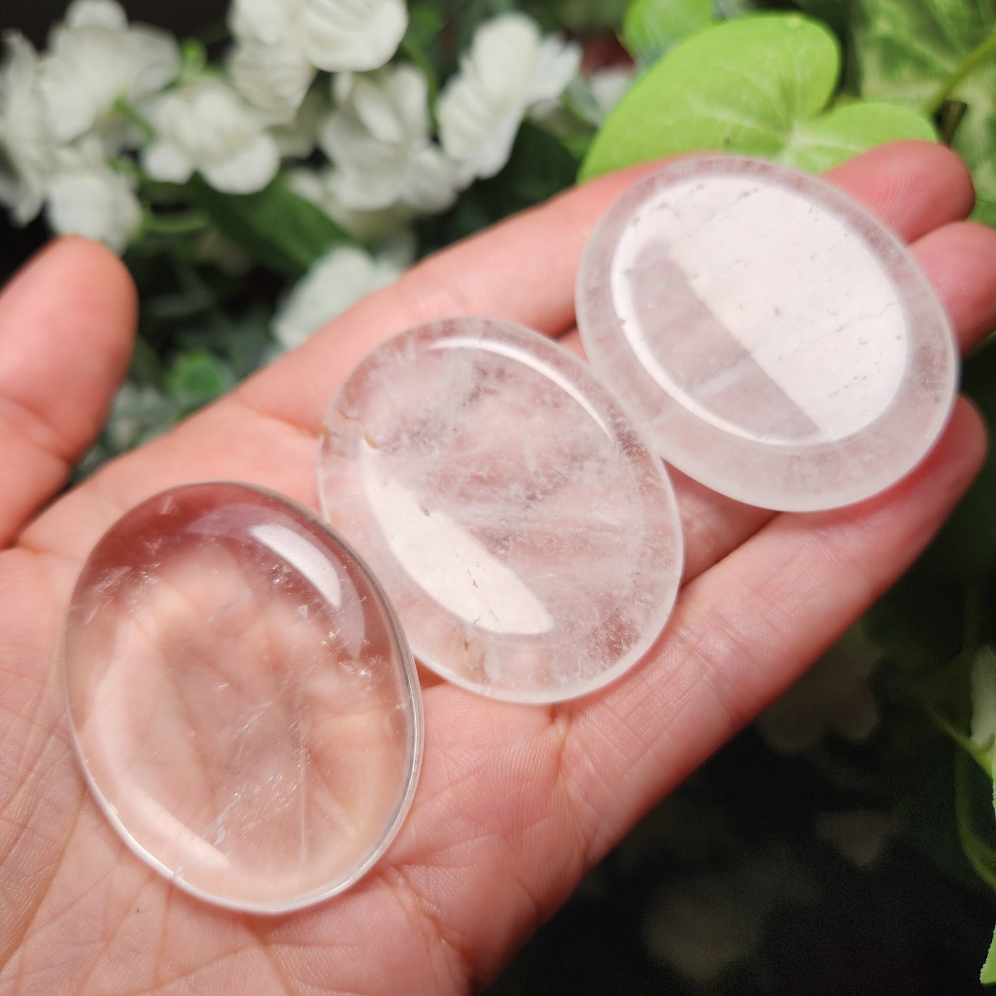 Clear Quartz Worry Stone