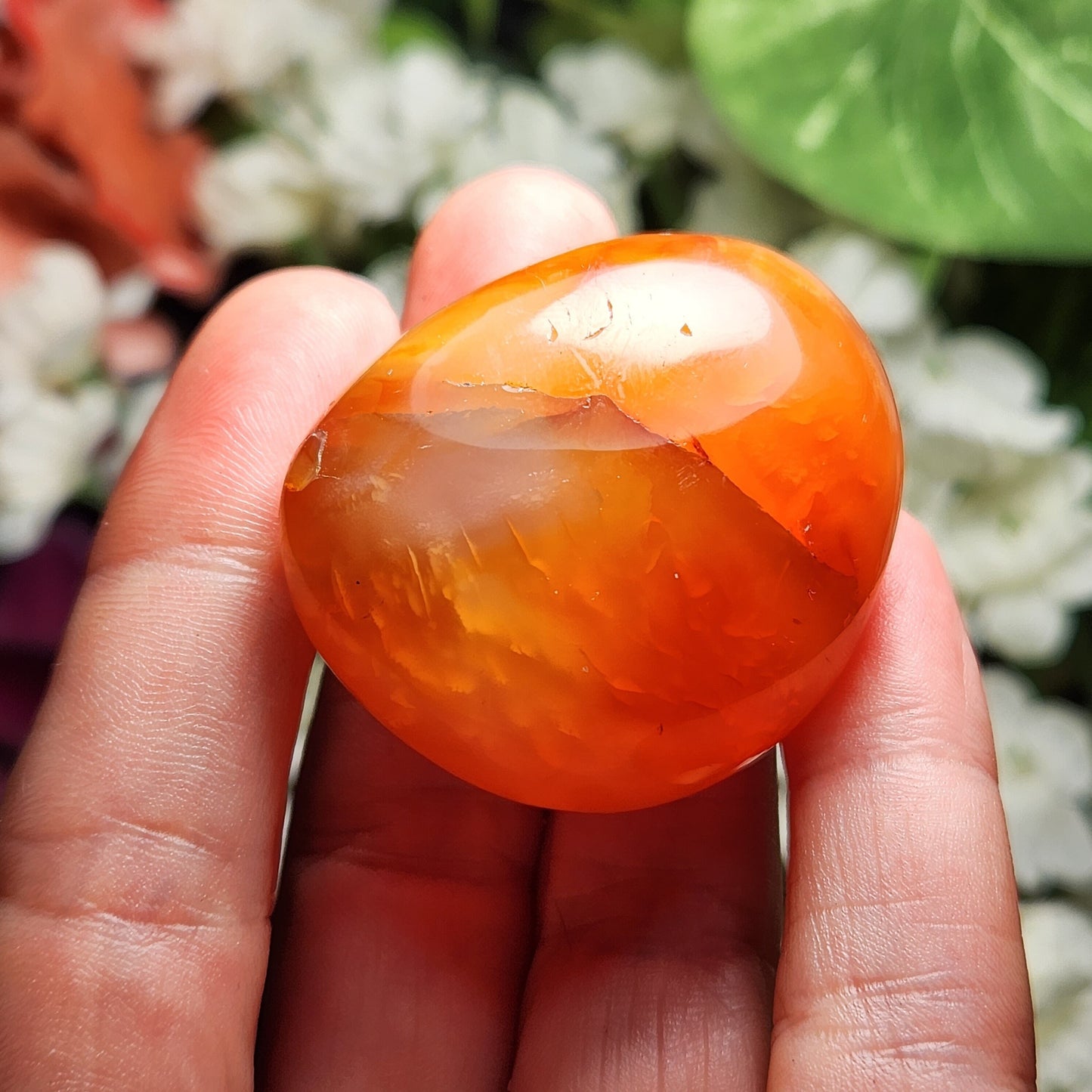 Carnelian Palm Stone