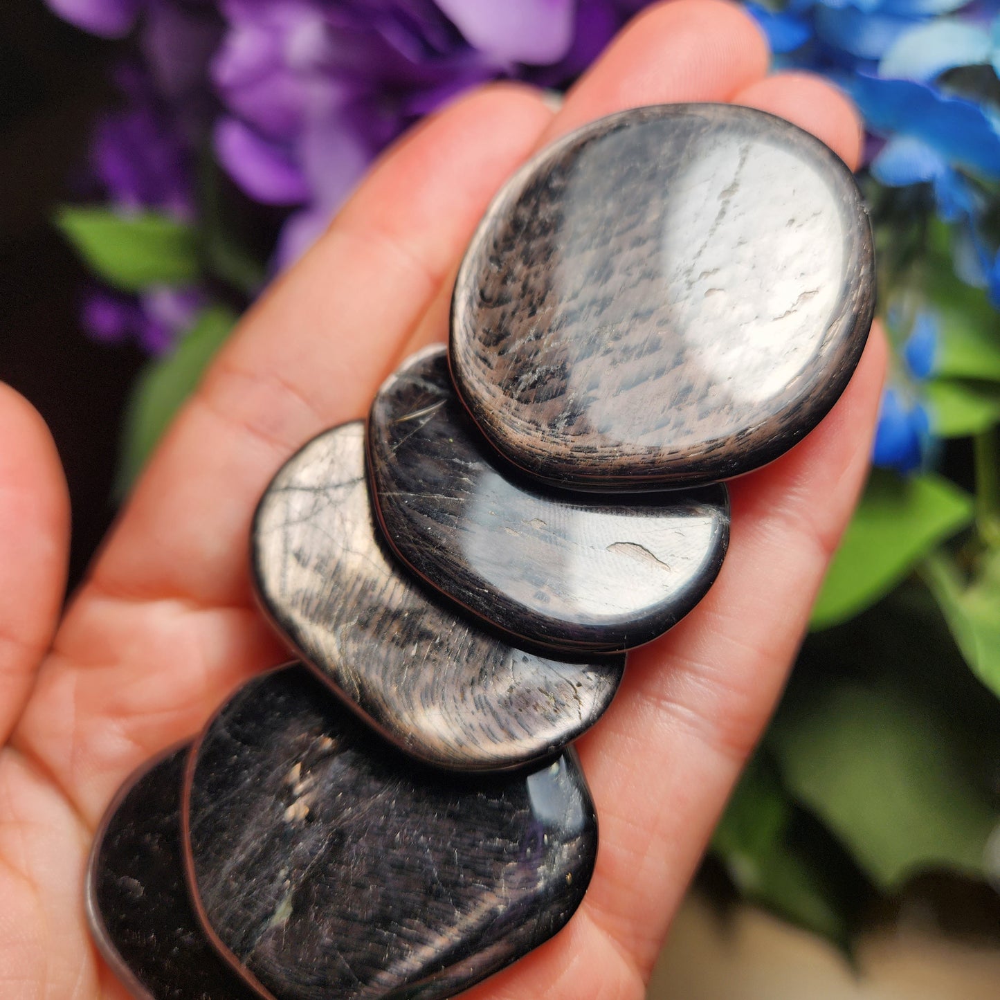Hypersthene Palm Stone