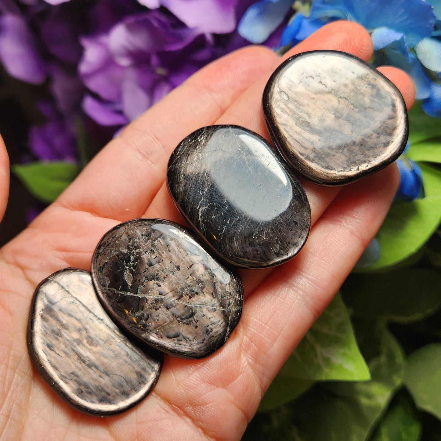 Hypersthene Palm Stone