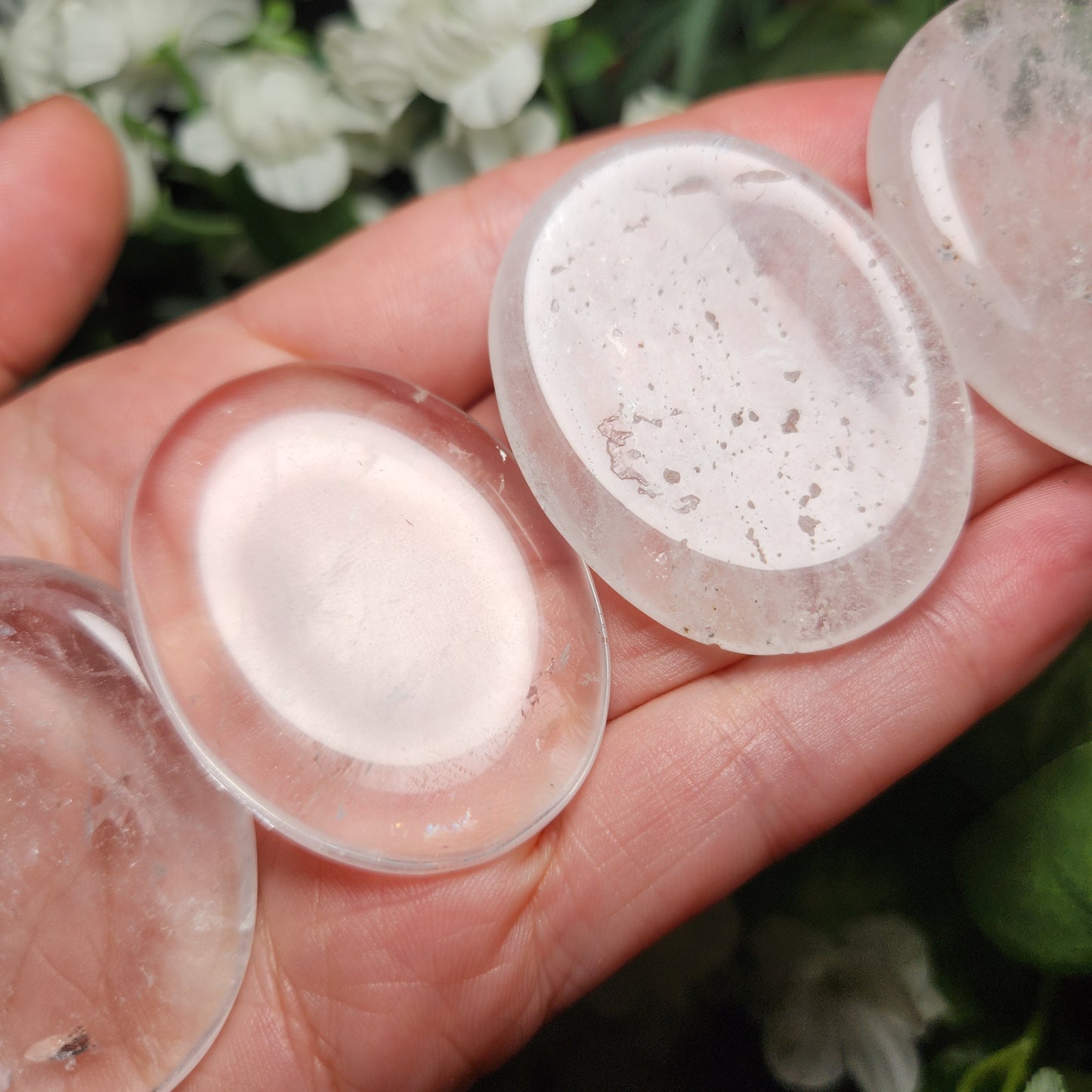 Clear Quartz Worry Stone