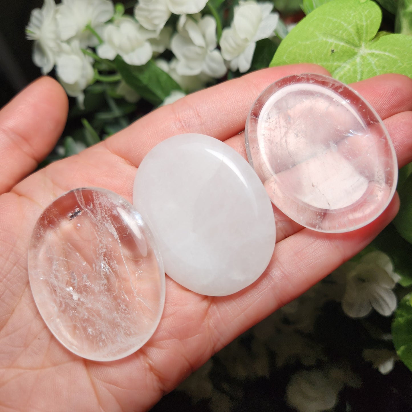 Clear Quartz Worry Stone