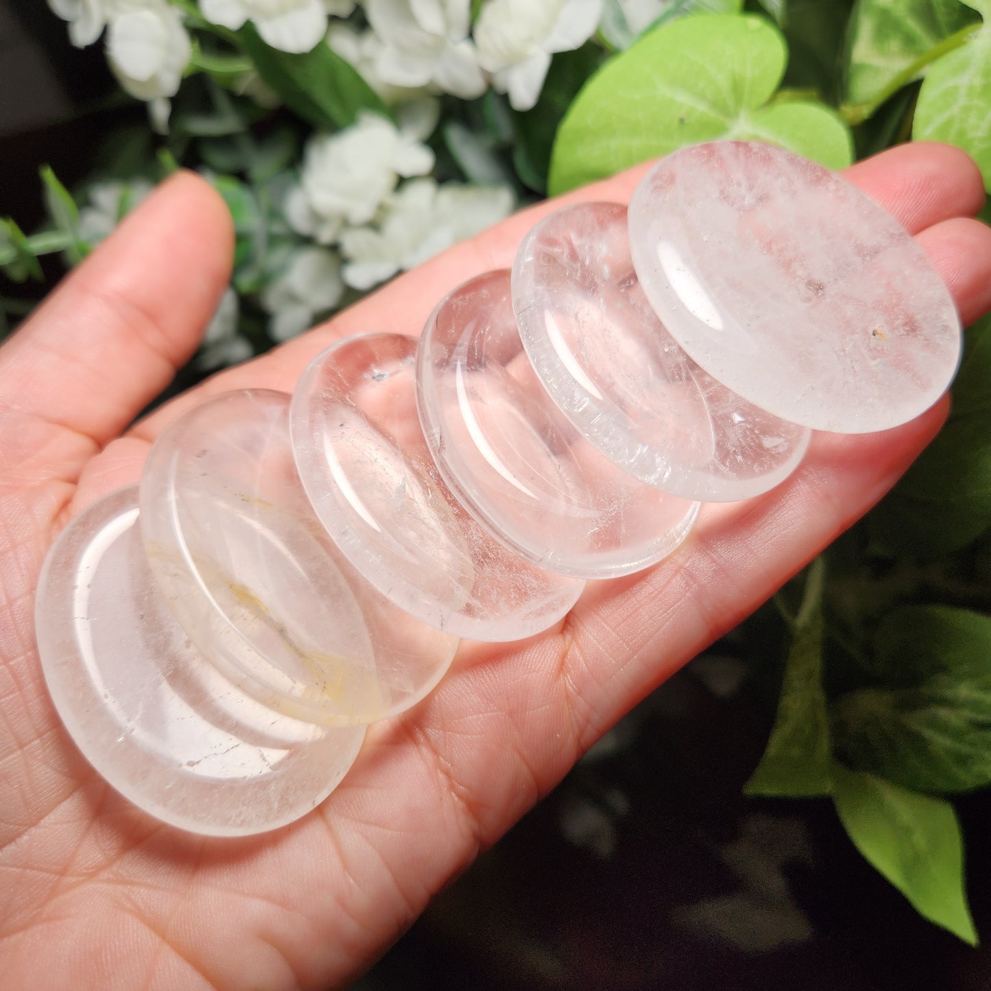 Clear Quartz Worry Stone