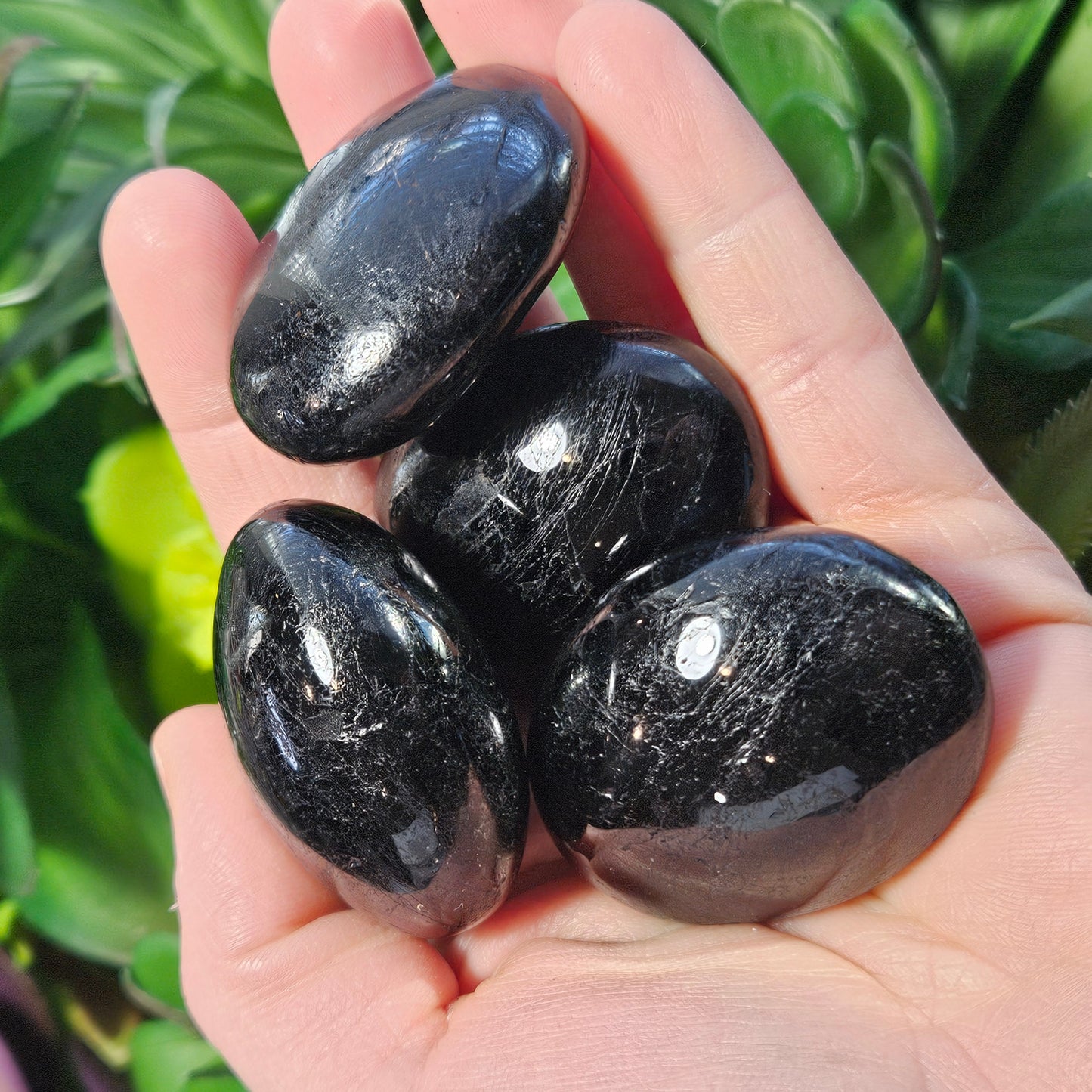 Black Tourmaline Palm Stone