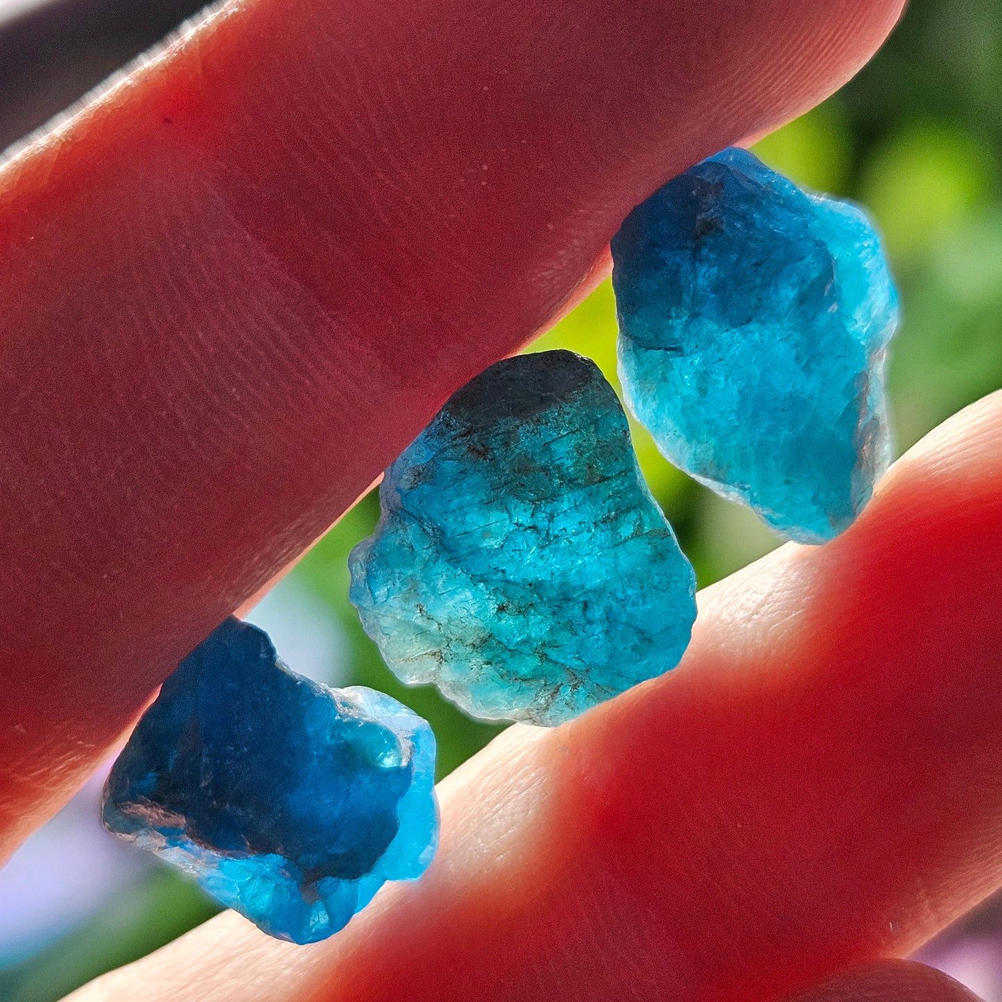 Neon Blue Apatite Crystal