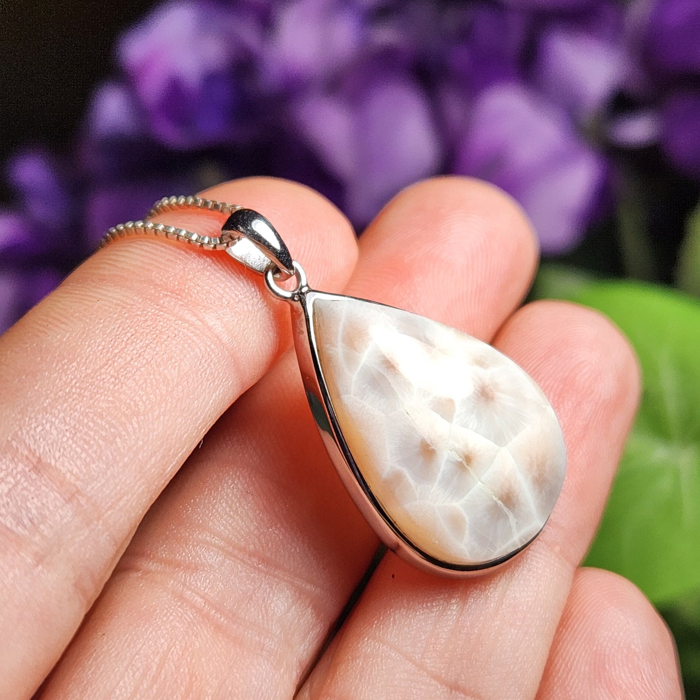 Pink Natrolite Pendant