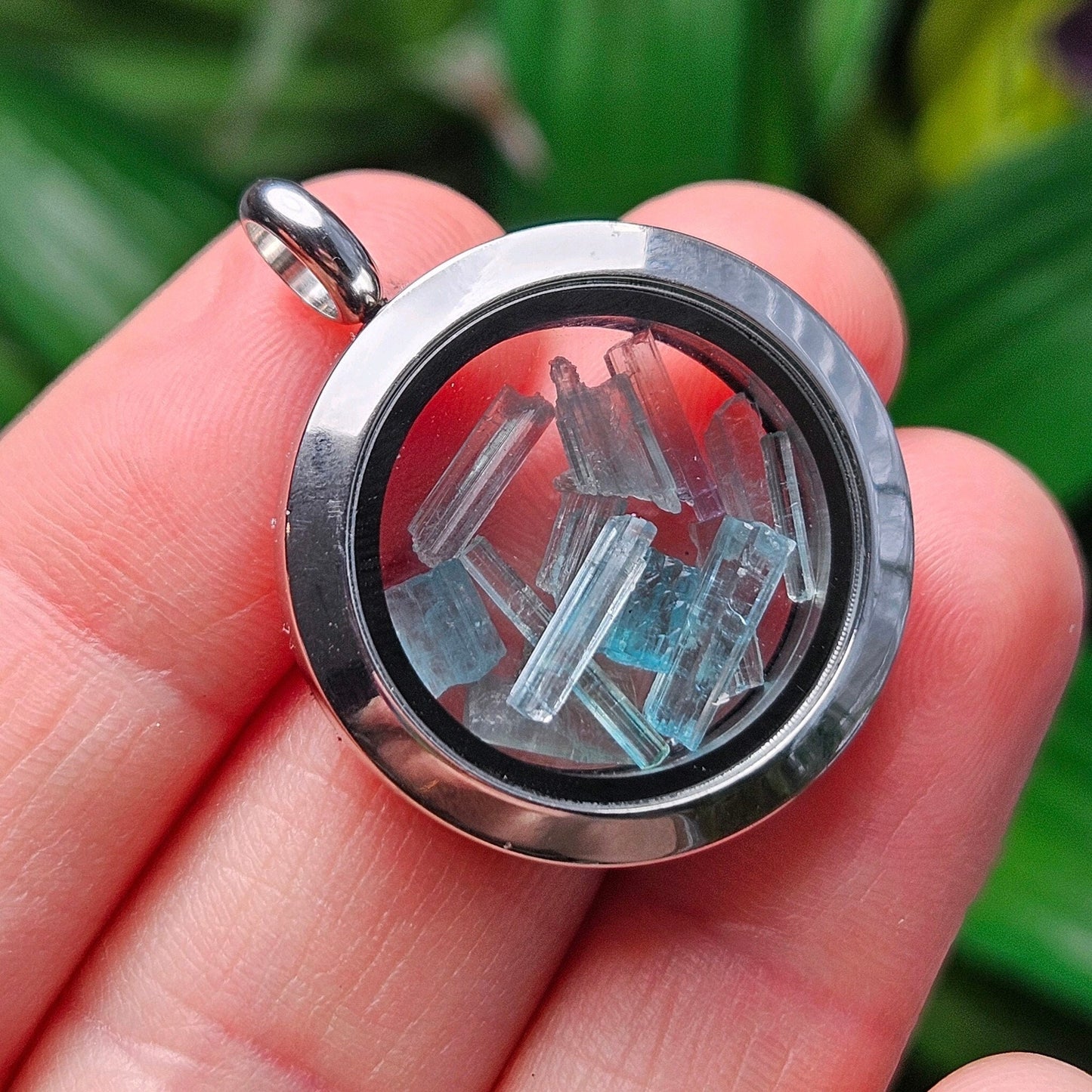 Blue Tourmaline Pendant