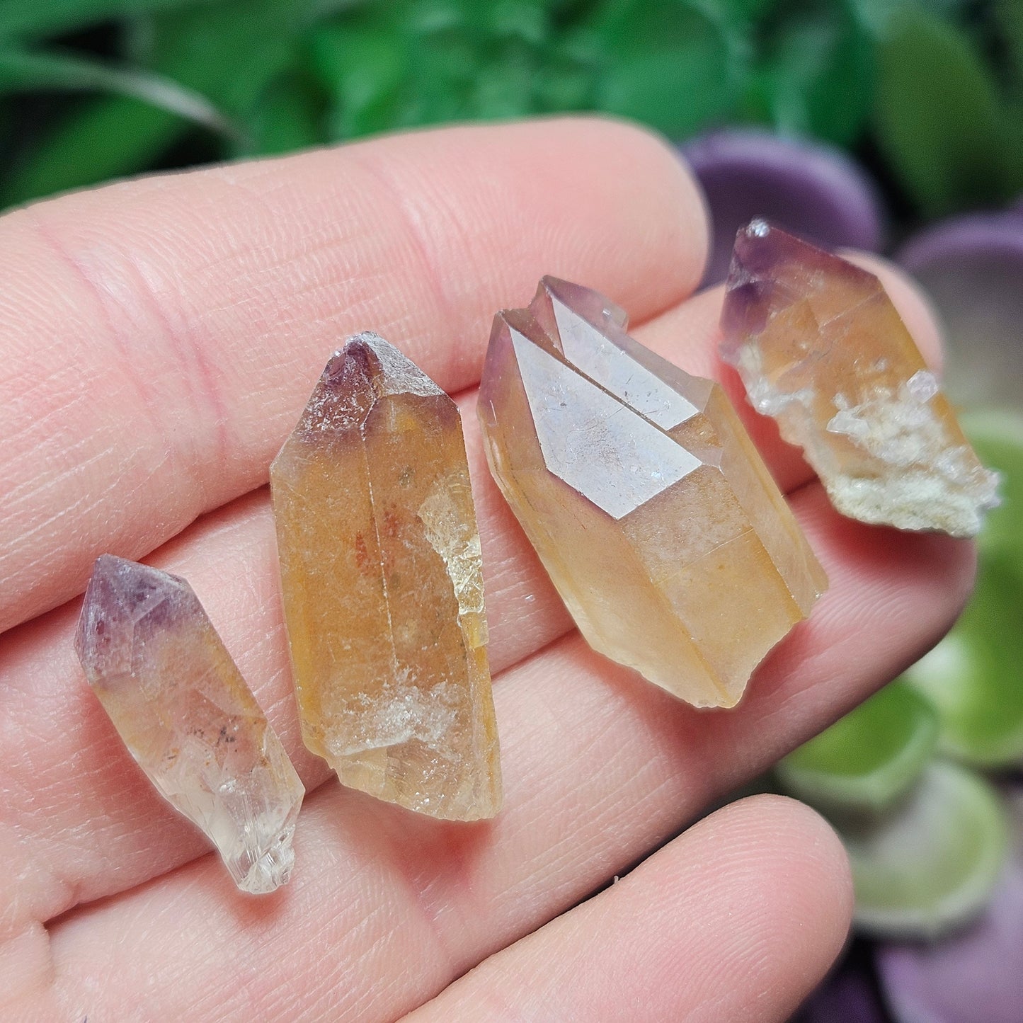 Purple Phantom Citrine Crystal