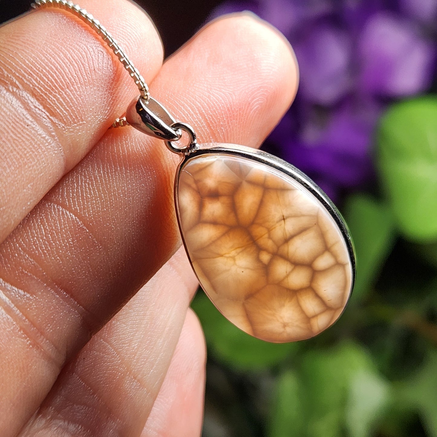 Pink Natrolite Pendant