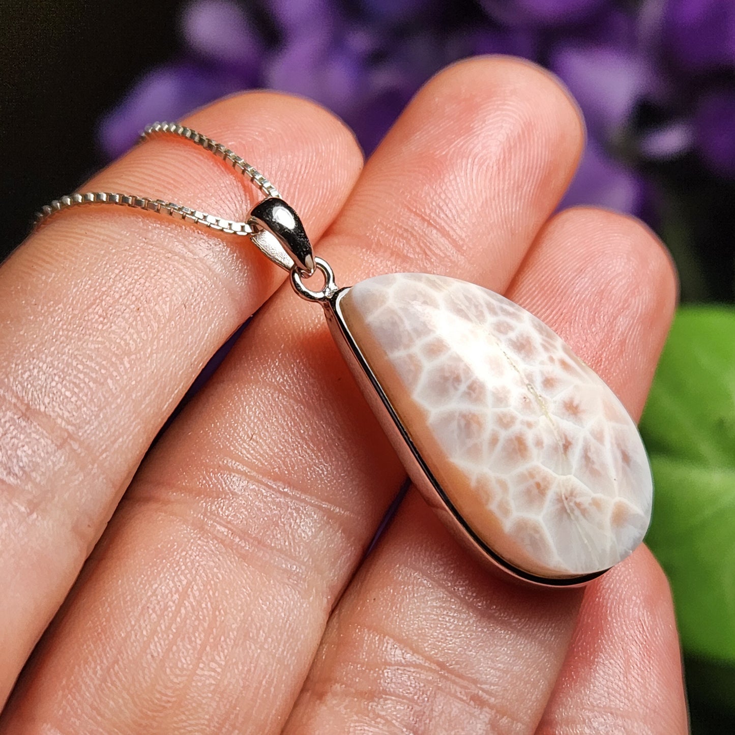 Pink Natrolite Pendant