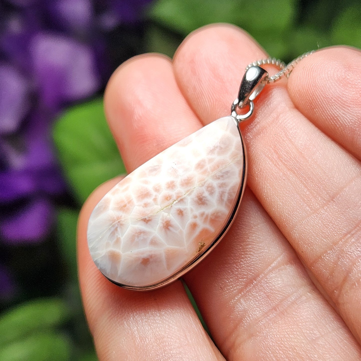Pink Natrolite Pendant