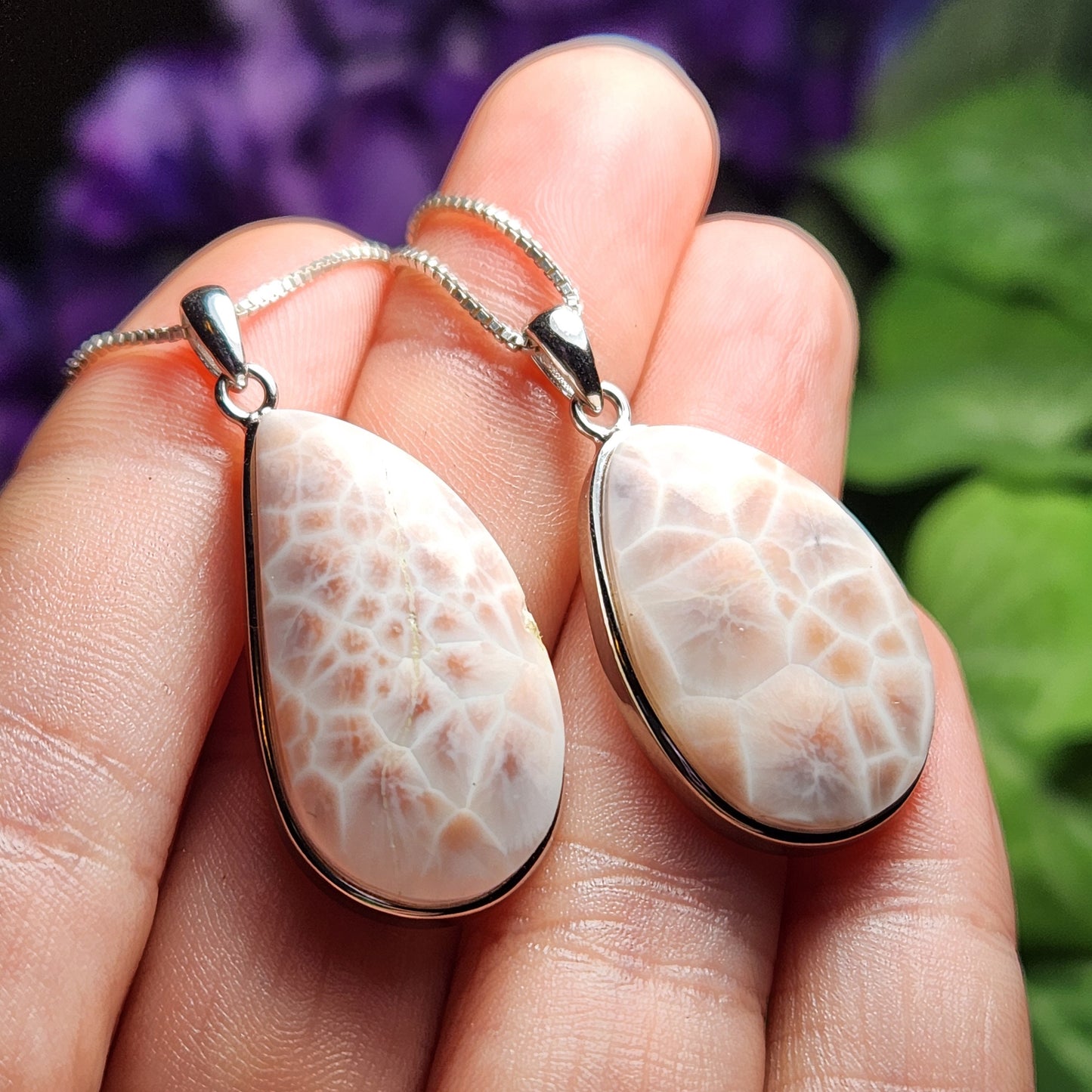 Pink Natrolite Pendant