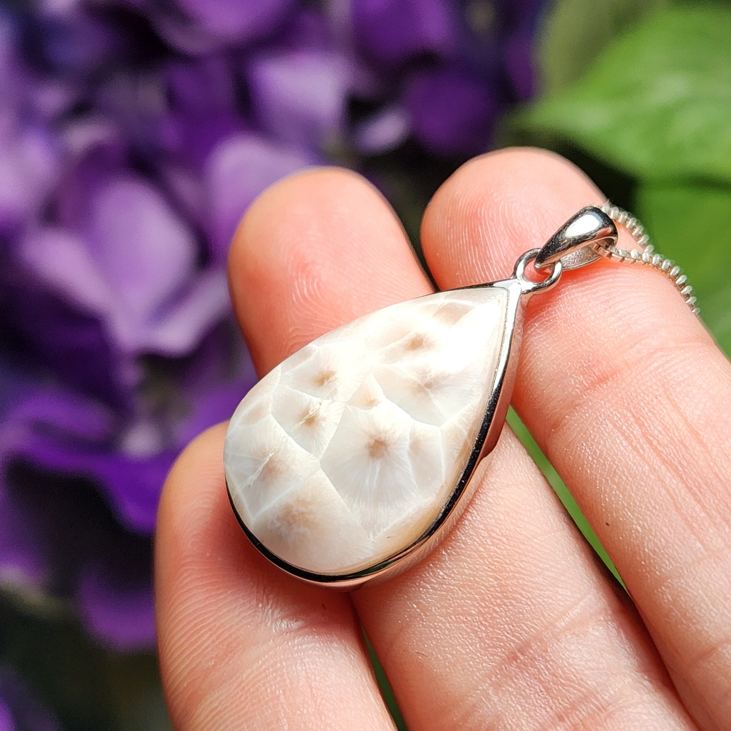 Pink Natrolite Pendant