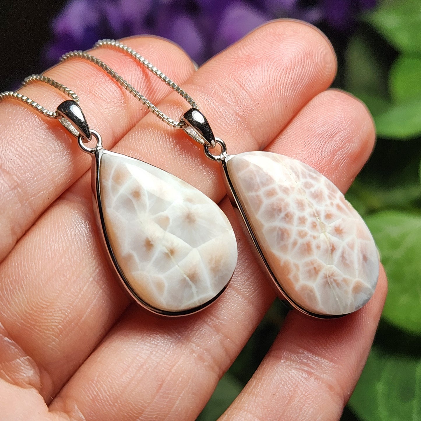 Pink Natrolite Pendant