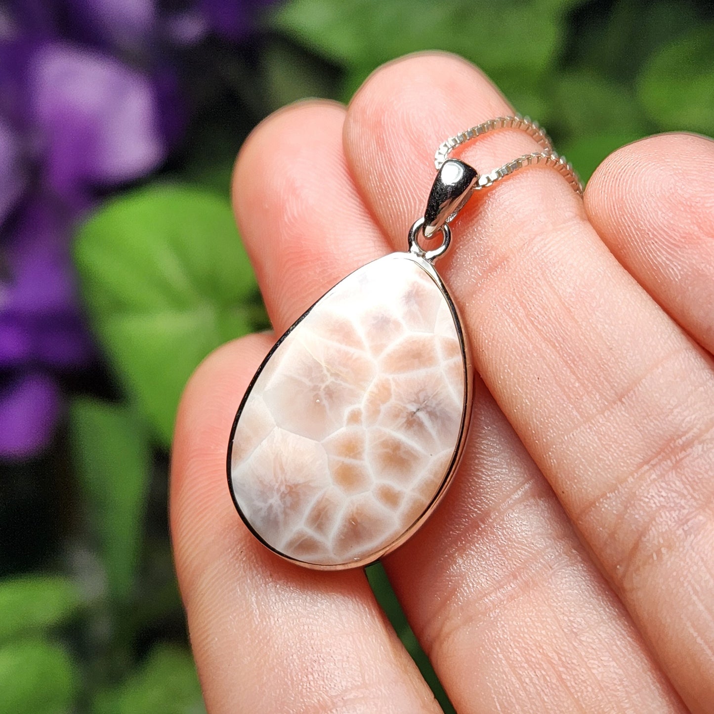 Pink Natrolite Pendant