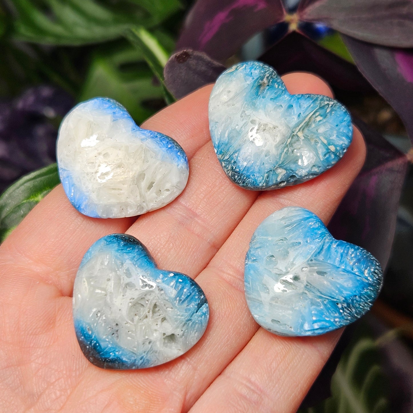 Blue Ice Glacierite Heart