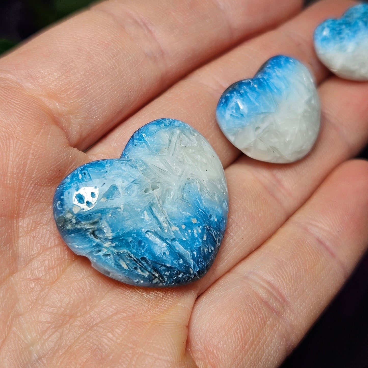 Blue Ice Glacierite Heart