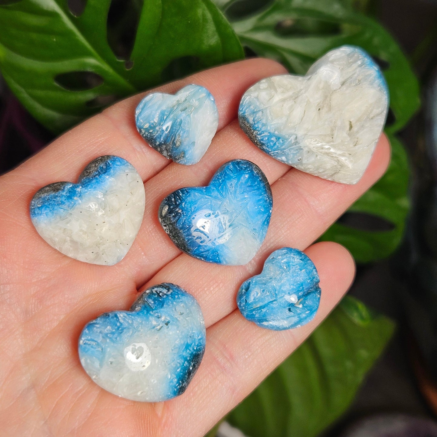 Blue Ice Glacierite Heart