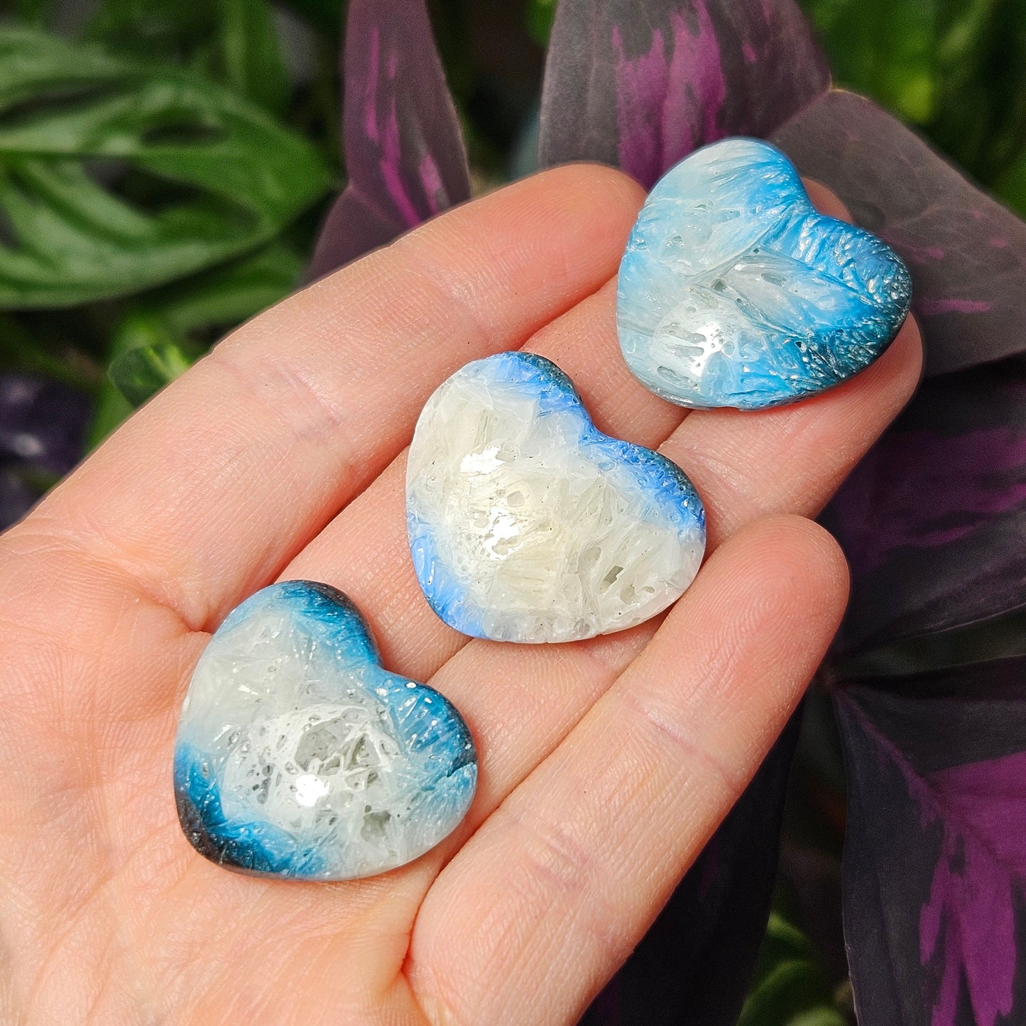 Blue Ice Glacierite Heart