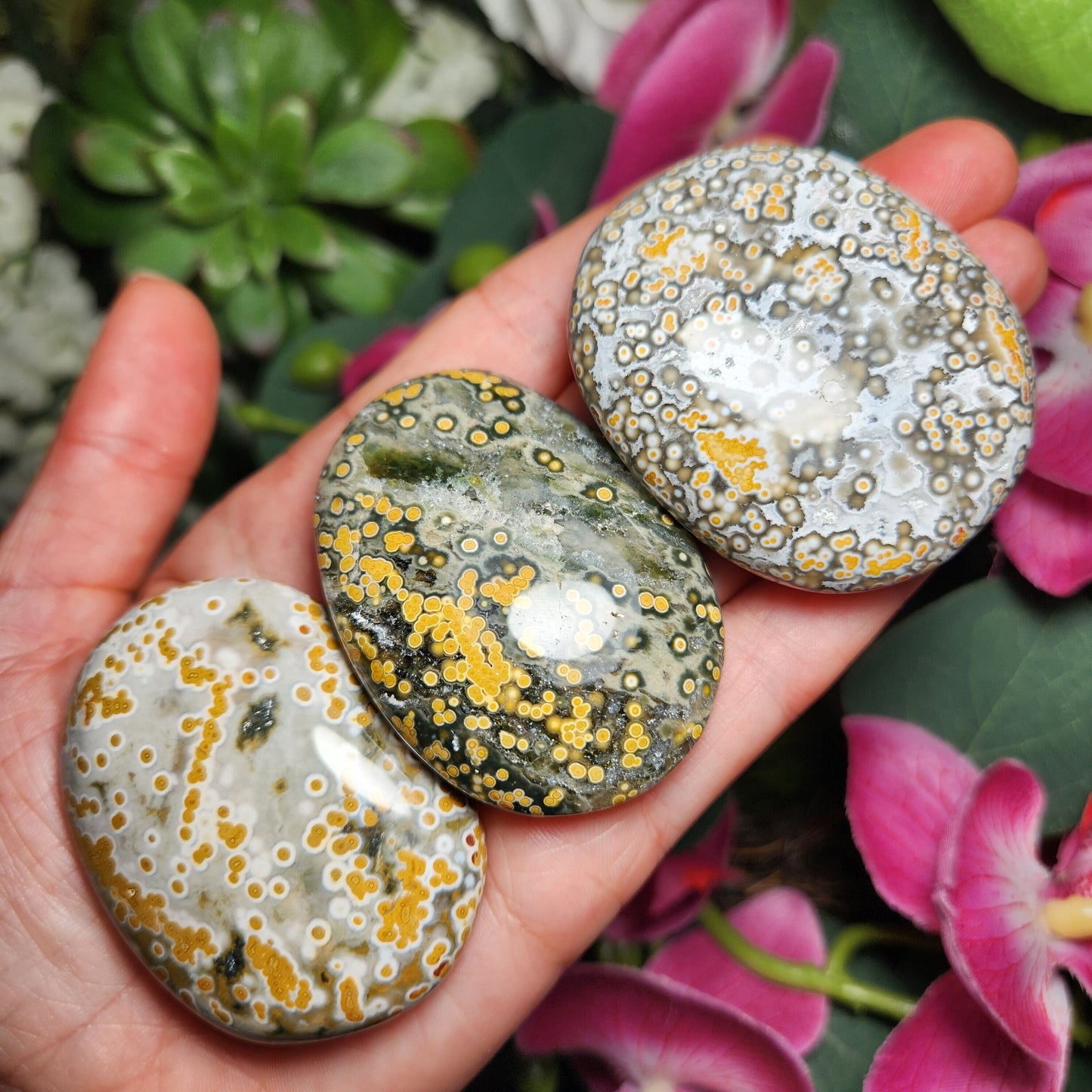 Ocean Jasper Palm Stone